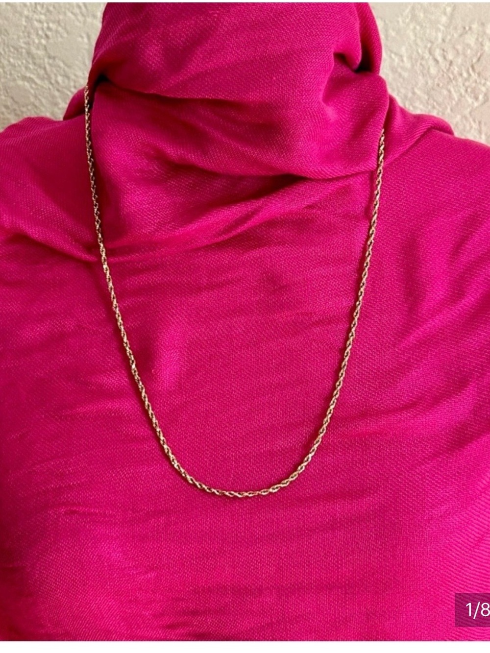 Classic Gold Rope Chain Necklace 10k